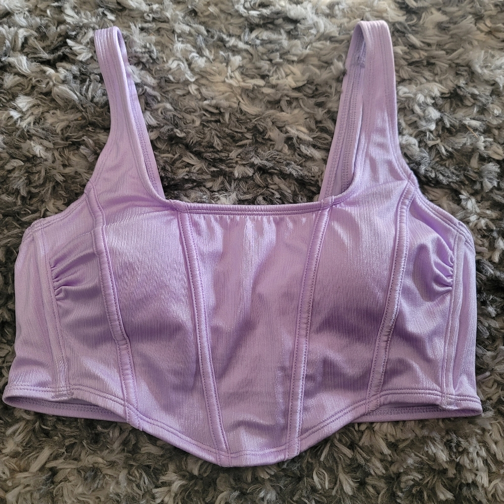 Women's Longline Corset Top Bikini Top